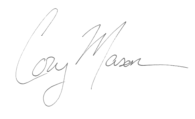 Cory Mason Signature